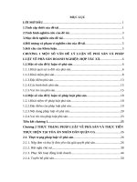 Khóa luận tốt nghiệp chuyên ngành luật: pháp luật về phá sản ở Việt Nam hiện nay và thực tiễn thực hiện tại Tòa án nhân dân quận CG