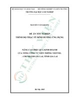 Nâng Cao Hiệu Quả Kịnh Doanh Của Tổng Công Ty Viễn Thông Viettel - Chi Nhánh Gia Lai, Tỉnh Gia Lai.pdf