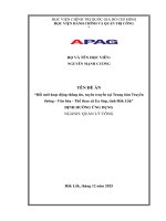 Đổi Mới Hoạt Động Thông Tin, Tuyên Truyền Tại Trung Tâm Truyền Thông Văn Hóa  Thể Thao Xã Ea Súp, Tỉnh Đắk Lắk