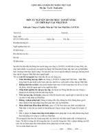 Đơn tự nguyện và bản cam kết