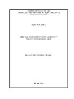 Giáo Dục Thanh Niên Ở Việt Nam Hiện Nay Theo Tư Tưởng Hồ Chí Minh