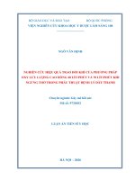 Nghiên Cứu Hiệu Quả Trao Đổi Khí Của Phương Pháp Oxy Lưu Lượng Cao Dòng 40 Lít Phút Và 70 Lít Phút Khi Ngừng Thở Trong Phẫu Thuật Bệnh Lý Dây Thanh