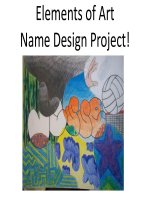 Elements of Art Name Design Project