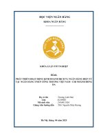 Khóa luận tốt nghiệp Ngân hàng: Phát triển hoạt động kinh doanh dịch vụ ngân hàng điện tử tại Ngân hàng TMCP Công thương Việt Nam - Chi nhánh Đống Đa