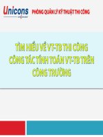 Unicons   tìm hiểu vttb trên công trường