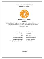 Khóa luận tốt nghiệp Kinh tế đầu tư: Giải pháp hoàn thiện công tác quản lý nguồn nhân lực dự án theo Khung PMBOK6 tại Công ty Cổ phần tự động hoá và robotics Aubot