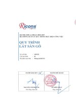 Ricons   quy trình lát sàn gỗ
