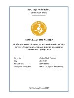 Khóa luận tốt nghiệp Ngân hàng: Tác động của dịch vụ ngân hàng điện tử đến sự hài lòng của khách hàng tại các ngân hàng thương mại tại Việt Nam