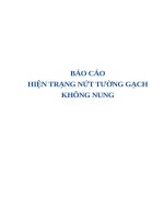 Hiện tượng nứt tường sử dụng vật liệu xanh
