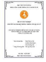 Khóa luận tốt nghiệp Công nghệ thông tin: Xây dựng website phê duyệt tài liệu sử dụng chữ ký điện tử và theo dõi tài liệu cho công ty cổ phần 2ID