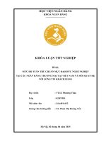 Khóa luận tốt nghiệp Công nghệ thông tin: Mức độ tuân thủ chuẩn mực đạo đức nghề nghiệp tại các ngân hàng thương mại tại Việt Nam và mối quan hệ với lòng tin khách hàng