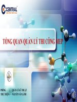 3  tổng quan quản lý thi công cơ Điện