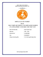 Khóa luận tốt nghiệp Kinh doanh quốc tế: Phát triển hệ thống cảng biển – Kinh nghiệm của Singapore và bài học cho Việt Nam