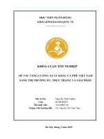 Khóa luận tốt nghiệp Kinh doanh quốc tế: Tăng cường xuất khẩu cà phê Việt Nam sang thị trường EU, thực trạng và giải pháp