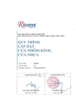 Ricons   quy trình lắp Đặt cửa nhôm kính   cửa nhựa