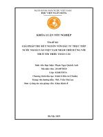 Khóa luận tốt nghiệp Kinh tế đầu tư: Giải pháp thu hút nguồn vốn đầu tư trực tiếp nước ngoài vào Việt Nam nhằm thích ứng với thuế tối thiểu toàn cầu