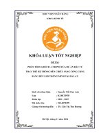 Khóa luận tốt nghiệp Kinh tế đầu tư: Phân tích lợi ích - chi phí của Dự án đầu tư thay thế hệ thống đèn chiếu sáng công cộng bằng đèn Led thông minh tại Đà Lạt