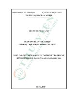 Nâng cao chất lượng dịch vụ tại trung tâm phục vụ hành chính công tại phường kỳ sơn, tỉnh phú thọ