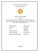 Khóa luận tốt nghiệp Kinh tế đầu tư: Đề xuất giải pháp nâng cao khả năng thu hút vốn đầu tư trực tiếp nước ngoài (FDI) trong lĩnh vực công nghiệp chế biến, chế tạo tại tỉnh Bắc Ninh