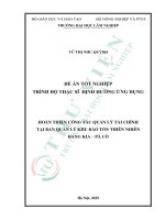 Hoàn thiện công tác quản lý tài chính tại ban quản lý khu bảo tồn thiên nhiên hang kia – pà cò