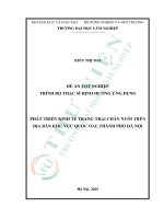 Phát triển kinh tế trang trại chăn nuôi trên Địa bàn khu vực quốc oai, thành phố hà nội