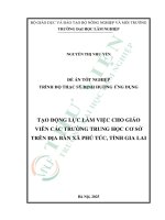 Tác Động lực làm việc cho giáo viên các trường trung học cơ sở trên Địa bàn xã phú túc, tỉnh gia lai