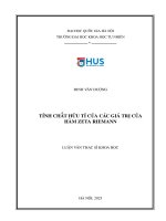 Luận Văn Tính Chất Hữu Tỷ Của Các Giá Trị Của Hàm Zeta Riemann.pdf