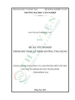 Nâng cao sự hài lòng của người dân Đối với việc việc chi trả tại bhxh huyện trảng bom   tỉnh Đồng nai