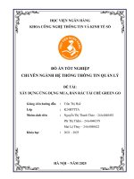 Khóa luận tốt nghiệp Công nghệ thông tin: Xây dựng ứng dụng mua, bán rác tái chế Green Go