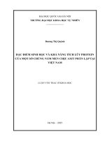 Luận Văn Đặc Điểm Sinh Học Và Khả Năng Tích Lũy Protein Của Một Số Chủng Nấm Men Chịu Axit Phân Lập Tại Việt Nam.pdf