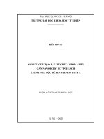 Luận Văn Nghiên Cứu Tạo Hạt Từ Chứa Nhóm Amin Gắn Nanobody Để Tinh Sạch Chuỗi Nhẹ Độc Tố Botulinum Type A.pdf