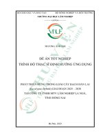 Phát triển rừng trồng loài cây bạch Đàn lai (eucalyptus hybird) giai Đoạn 2025   2030 tại công ty tnhh mtv lâm nghiệp la ngà, tỉnh Đồng nai