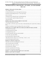 KẾ HOẠCH QUẢN LÝ MÔI TRƯỜNG - SỨC KHỎE - AN TOÀN (EHSMP)