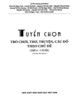 Tuyen chon tro choi tho cau do theo chu de ( tre 4 5 tuoi)