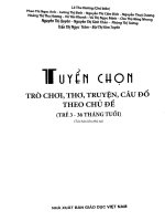 Tuyen chon tro choi tho cau do theo chu de ( tre 3   36 thang)