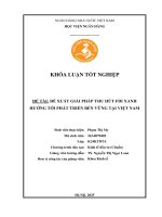 Khóa luận tốt nghiệp Kinh tế đầu tư: Đề xuất giải pháp thu hút FDI xanh hướng tới phát triển bền vững tại Việt Nam