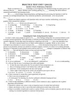Practice test unit 7