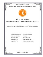 Khóa luận tốt nghiệp Công nghệ thông tin: Xây dựng hệ thống quản lý vận hành tòa nhà