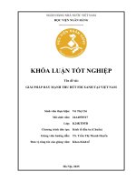 Khóa luận tốt nghiệp Kinh tế đầu tư: Giải pháp đẩy mạnh thu hút FDI xanh tại Việt Nam