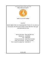 Khóa luận tốt nghiệp Kinh tế đầu tư: Hoàn thiện công tác thẩm định dự án đầu tư vay vốn tại Ngân hàng thương mại cổ phần Ngoại thương Việt Nam - Chi nhánh Hoàng Mai