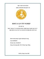 Khóa luận tốt nghiệp Kinh doanh quốc tế: Thực trạng và giải pháp phát triển hoạt động quản lý kho hàng tại CTCP Vận chuyển Interlink Việt Nam