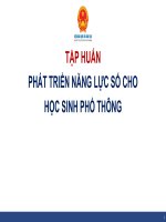 Tập huấn nâng cao năng lực số trong trường học
