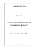 Tăng cường khả năng tích trữ năng lượng của vật liệu nano sắt Điện abo3 bằng mô phỏng số pha trường