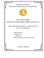 Khóa luận tốt nghiệp Công nghệ thông tin: Phát triển hệ thống quản lý nhân viên tại Công ty Cyberlotus