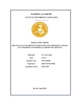 Khóa luận tốt nghiệp Ngoại ngữ: The use of AI chatbots in enhancing english skills among ATC students at Banking Academy of Vietnam