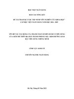 Đề tài nghiên cứu khoa học: Tác động của thanh toán số đến hành vi tiêu dùng của giới trẻ trên địa bàn thành phố Hà Nội - Định hướng giáo dục tiêu dùng thông minh