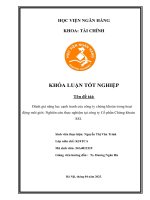 Khóa luận tốt nghiệp Tài chính: Đánh giá năng lực cạnh tranh của công ty chứng khoán trong hoạt động môi giới: Nghiên cứu thực nghiệm tại Công ty Cổ phần Chứng khoán SSI