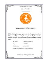 Khóa luận tốt nghiệp Tài chính: Đánh giá năng lực cạnh tranh của công ty chứng khoán thông qua nghiệp vụ môi giới chứng khoán: Nghiên cứu thực nghiệm tại Công ty cổ phần Chứng khoán Sài Gòn Hà Nội (SHS)