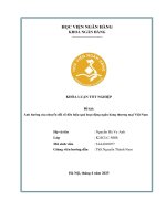 Khóa luận tốt nghiệp Ngân hàng: Ảnh hưởng của chuyển đổi số đến hiệu quả hoạt động ngân hàng thương mại Việt Nam