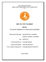 Khóa luận tốt nghiệp Công nghệ thông tin: Xây dựng website cửa hàng bán sách Ring
